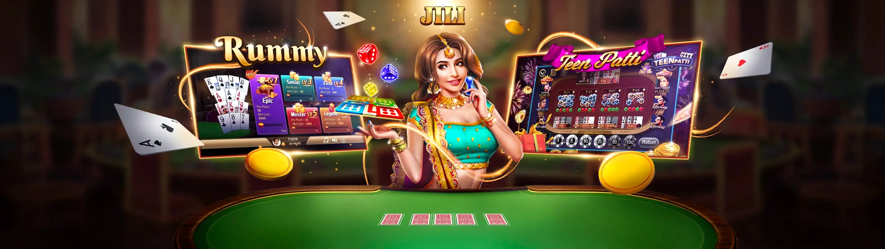 Sảnh Casino Trực Tuyến OK355 với Dealer xinh đẹp và bàn chơi sống động